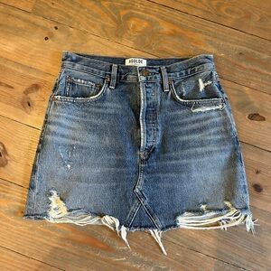 AGOLDE denim mini skirt, size 25